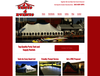 tents4eventsparties.com screenshot