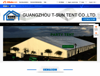 tentsun.en.alibaba.com screenshot