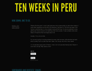 tenweeksinperu.wordpress.com screenshot