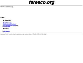 teresco.org screenshot