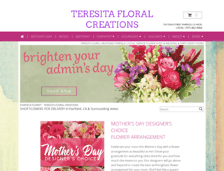 teresitafloralcreations.com screenshot