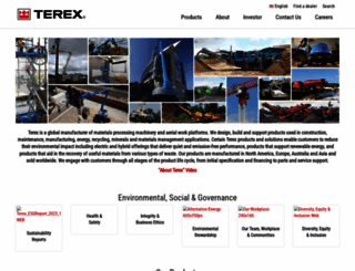 terex.com screenshot