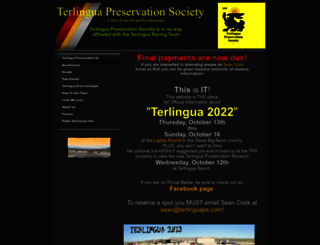 terlinguapreservationsociety.com screenshot