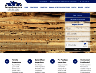termiteinspectionsnewcastle.com.au screenshot