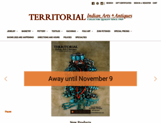 territorialindianarts.com screenshot