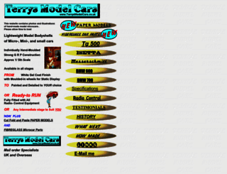 terrysmodelcars.co.uk screenshot