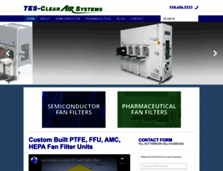 tes-cleanairsystems.com screenshot