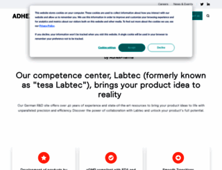 tesa-labtec.com screenshot