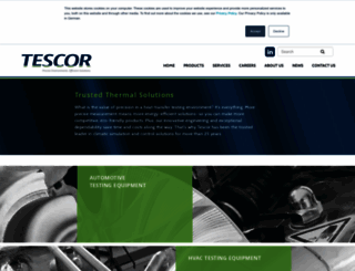 tescor-inc.com screenshot