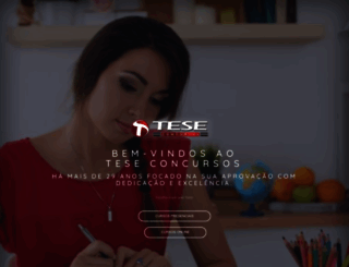 teseconcursos.com.br screenshot