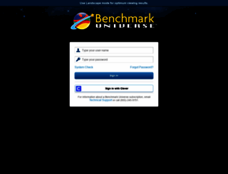 tesfa.benchmarkuniverse.com screenshot