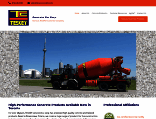 teskeyconcrete.com screenshot
