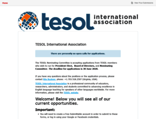 tesol.submittable.com screenshot