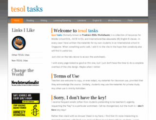 tesoltasks.com screenshot