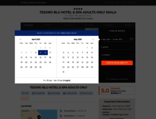 tesoro-blu.kefalonia.hotels-kefalonia.net screenshot