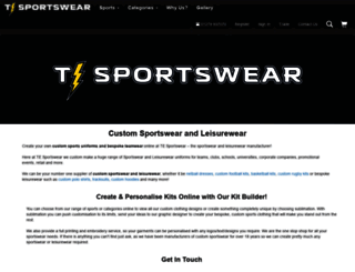 tesportswear.co.uk screenshot
