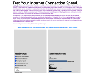 test-my-speed.info screenshot