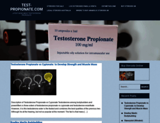 test-propionate.com screenshot