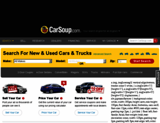 test.carsoup.com screenshot