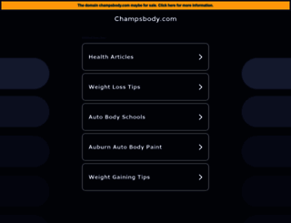 test.champsbody.com screenshot