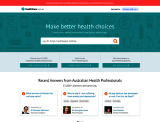 test.healthshare.com.au screenshot