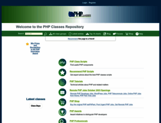 test.phpclasses.net screenshot