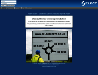 test.selectcerts.co.uk screenshot