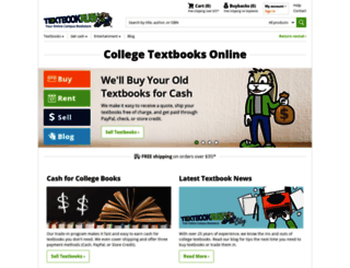 test.textbookrush.com screenshot