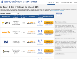 test.top10creationsiteinternet.fr screenshot
