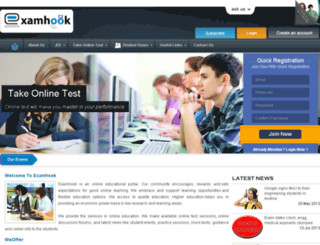 test1.examhook.com screenshot