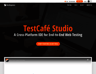 testcafe-studio.devexpress.com screenshot