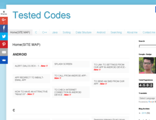 testedcodes.net screenshot