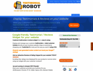 testimonialrobot.com screenshot
