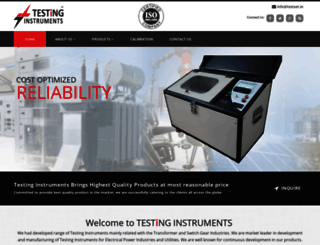 testing-instruments.in screenshot