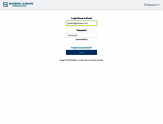 testing.mindedgeonline.com screenshot