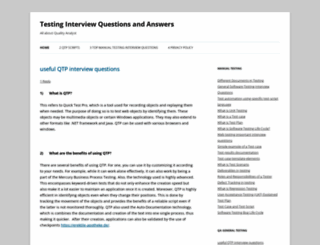 testinginterviewquestionsandanswers.com screenshot