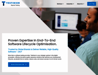 testinium.com screenshot