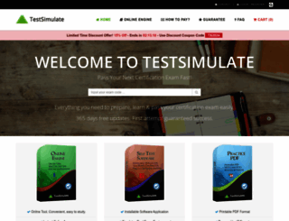 testsimulate.com screenshot