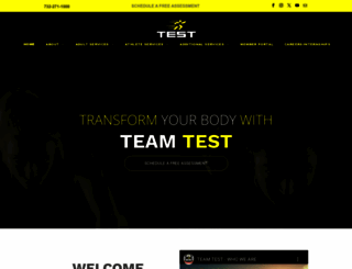 testsportsclubs.com screenshot