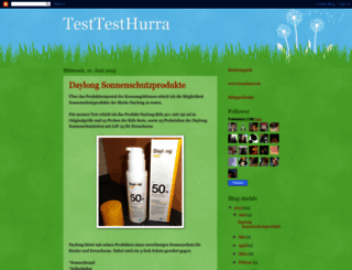 testtesthurra.blogspot.de screenshot