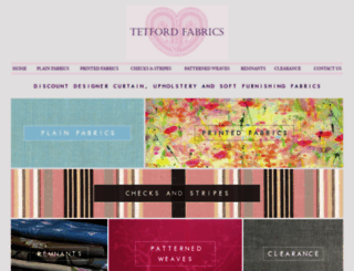 tetfordfabrics.co.uk screenshot