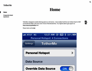tetherme.net screenshot