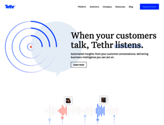 tethr.com screenshot