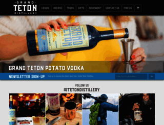 tetondistillery.com screenshot