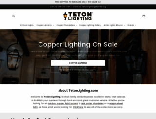 tetonlighting.com screenshot