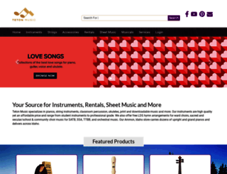 tetonmusic.com screenshot