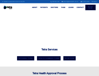 tetrahealth.com.au screenshot