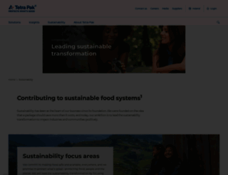 tetrapaksustainability.ie screenshot