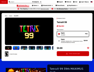tetris99.nintendo.com screenshot