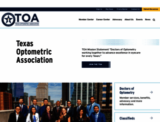 texas.aoa.org screenshot